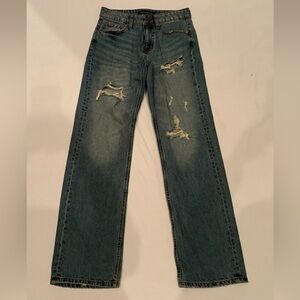 Aeropostale Women's Blue Distressed Jeans - like new